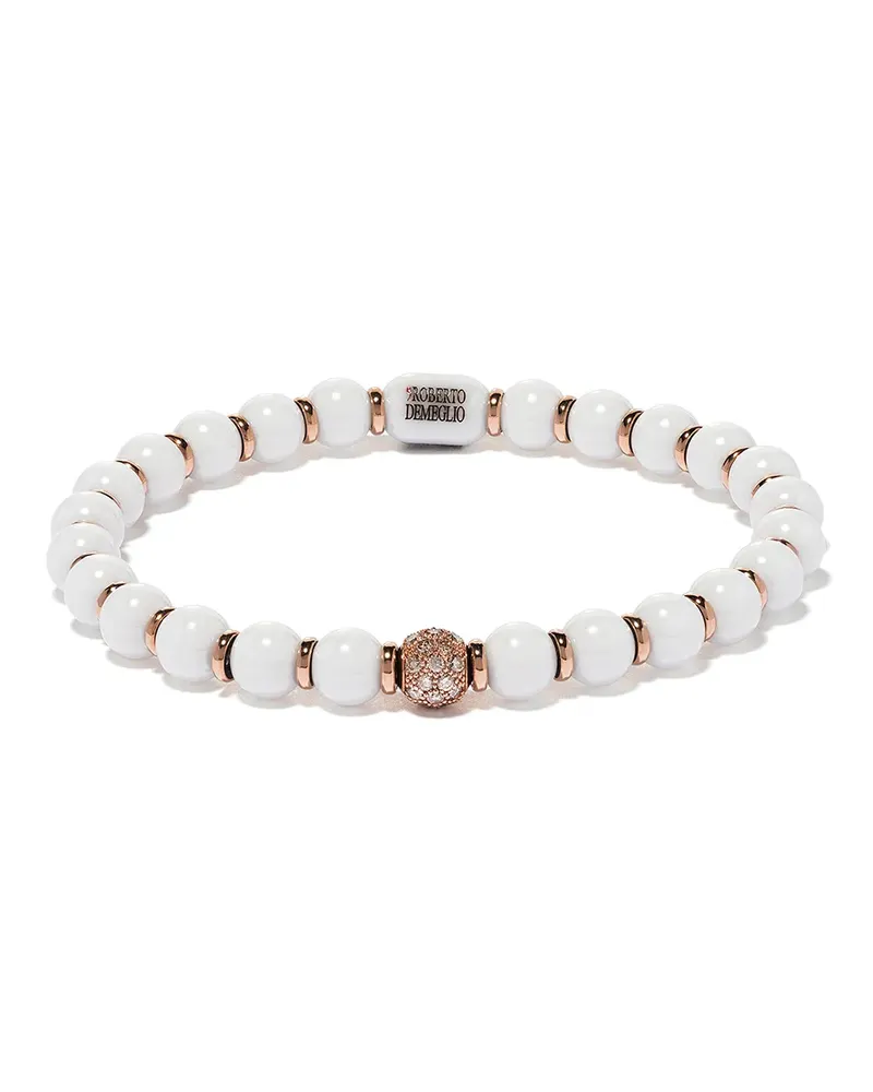 Roberto Demeglio 18kt Rotgoldarmband mit Diamanten - Rosa Rosa