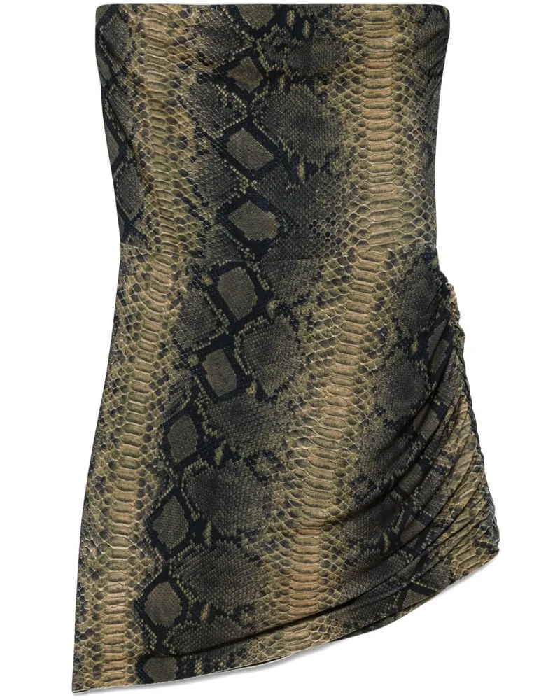 Norma Kamali Schulterfreies Minikleid - Schwarz Schwarz