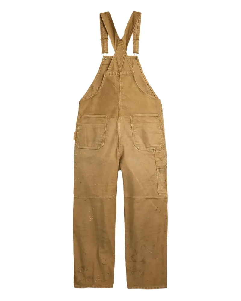 Ralph Lauren Latzhose mit Farbklecks-Print - Braun Braun