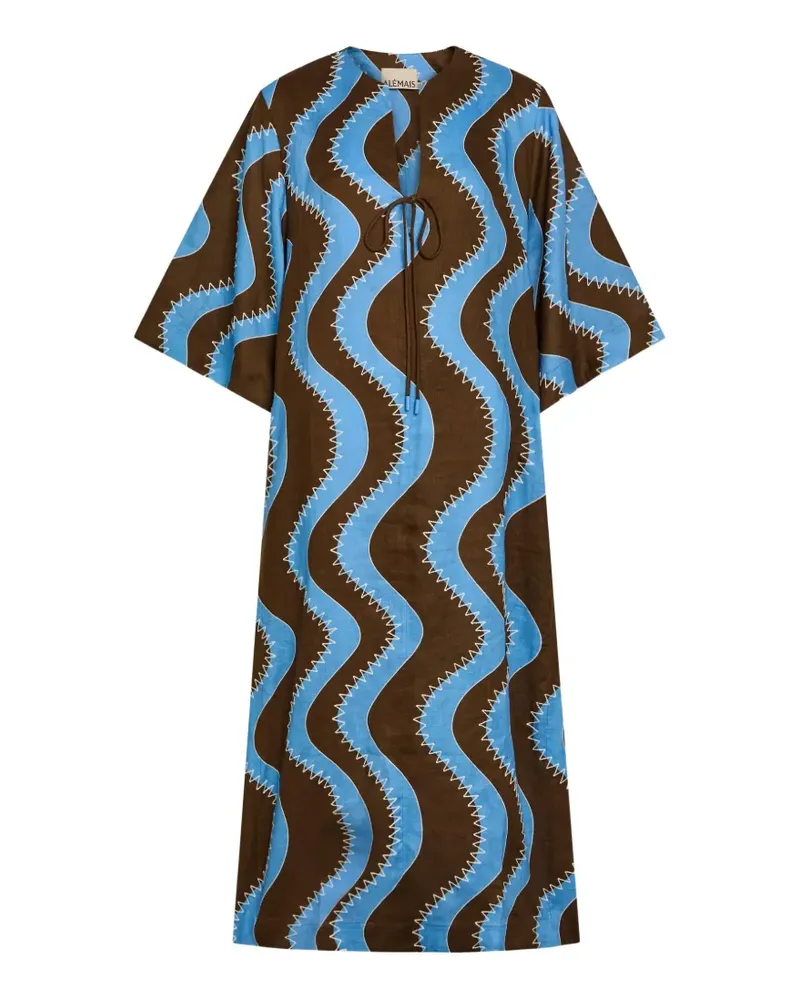 ALEMAIS Frankie midi dress - Braun Braun