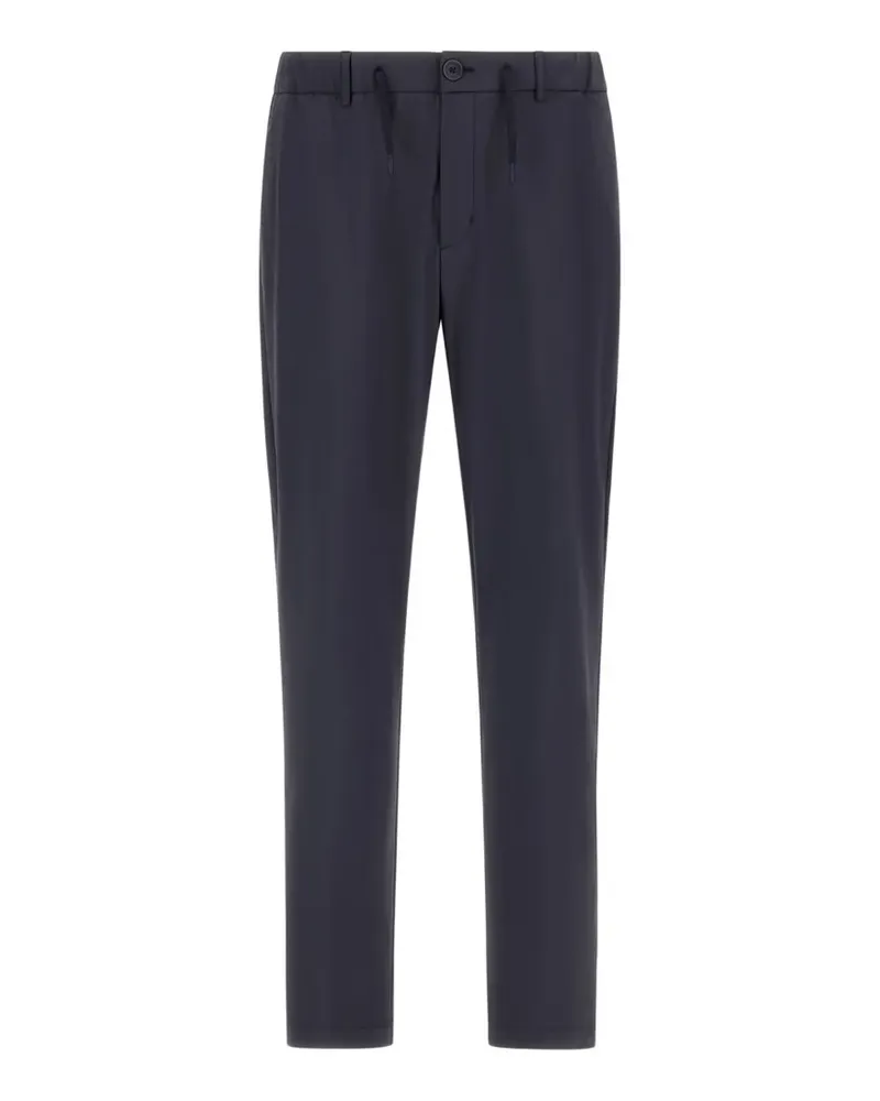Herno drawstring-fastening wrinkled trousers - Blau Blau