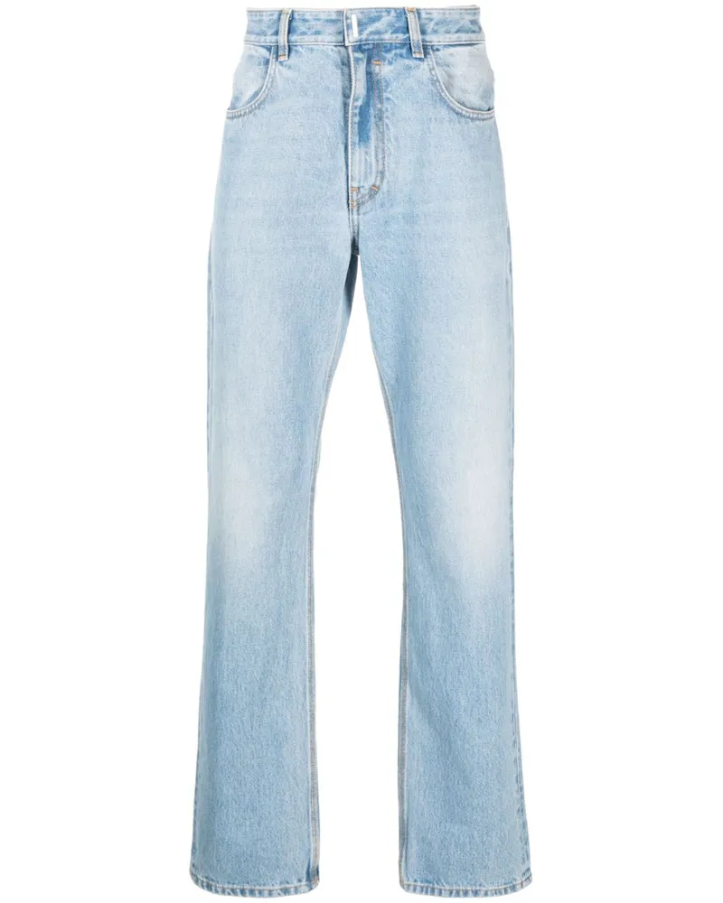 Givenchy Halbhohe Jeans mit lockerem Schnitt - Blau Blau