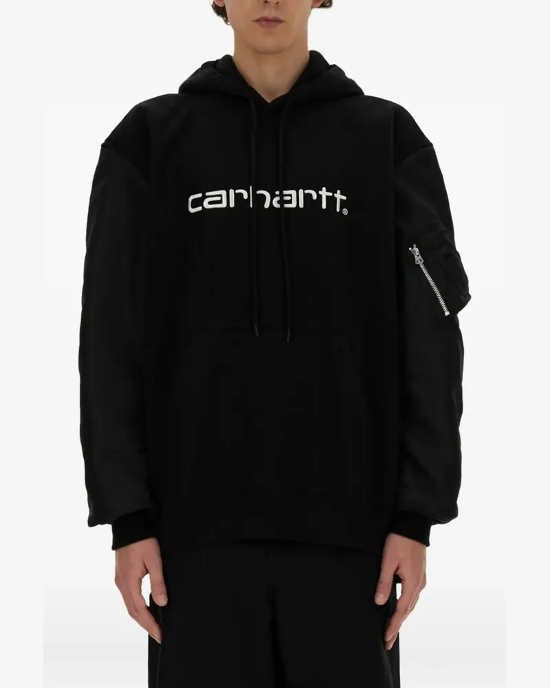 Junya Watanabe x Carhartt hooded sleeve sweatshirt - Schwarz Schwarz