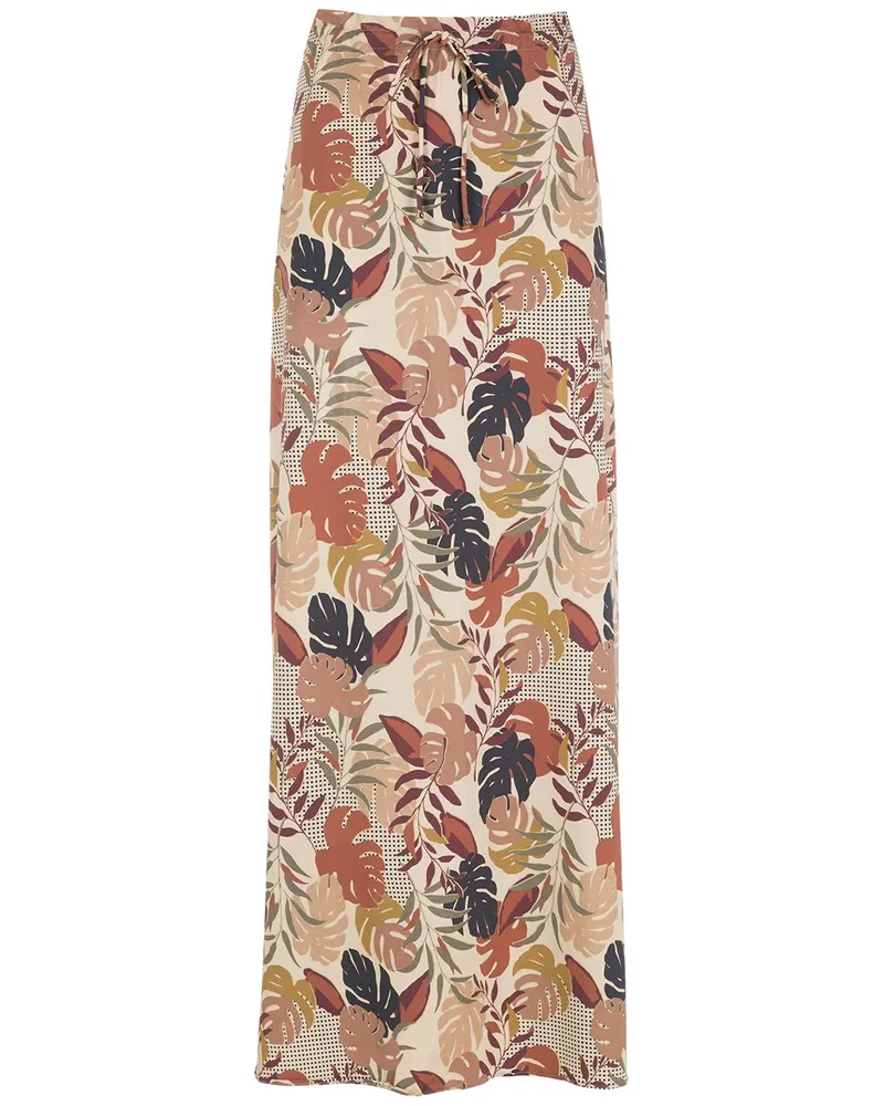 Amir Slama Maxirock mit Print - Nude Nude