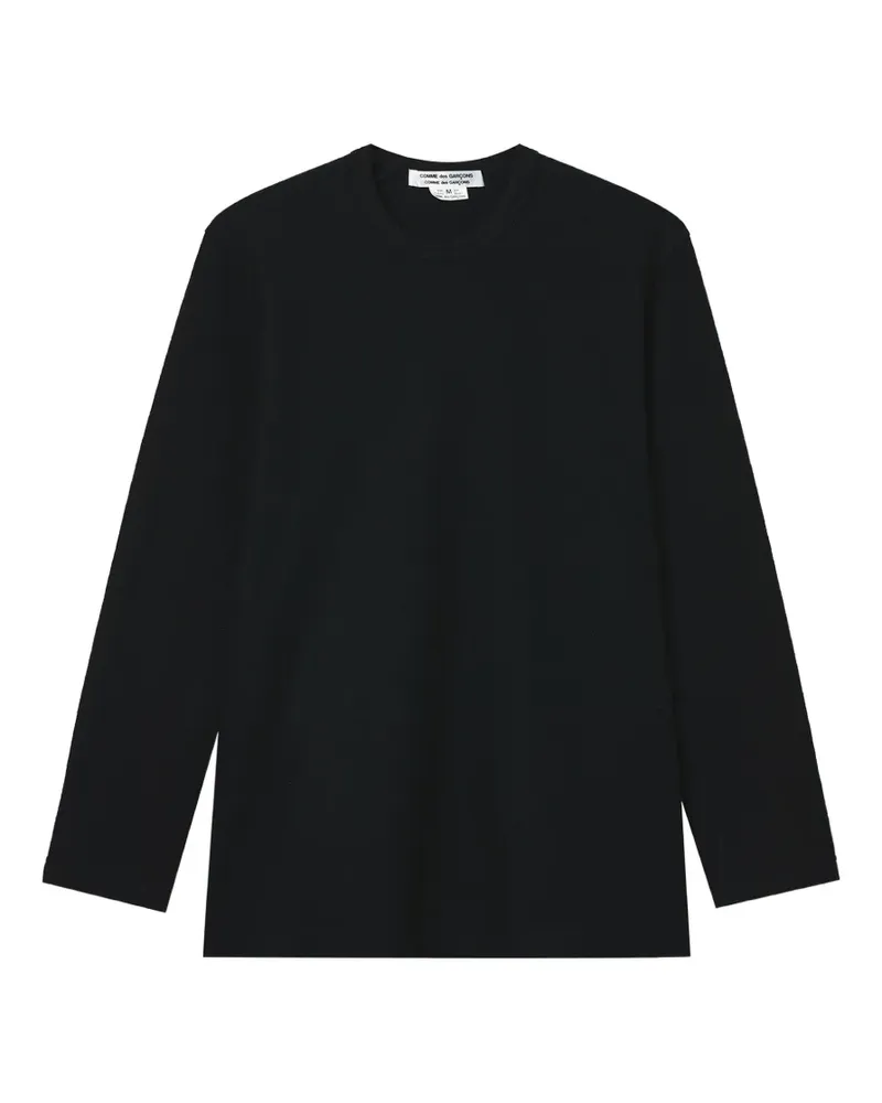 Comme des Garçons Klassisches Langarmshirt - Schwarz Schwarz