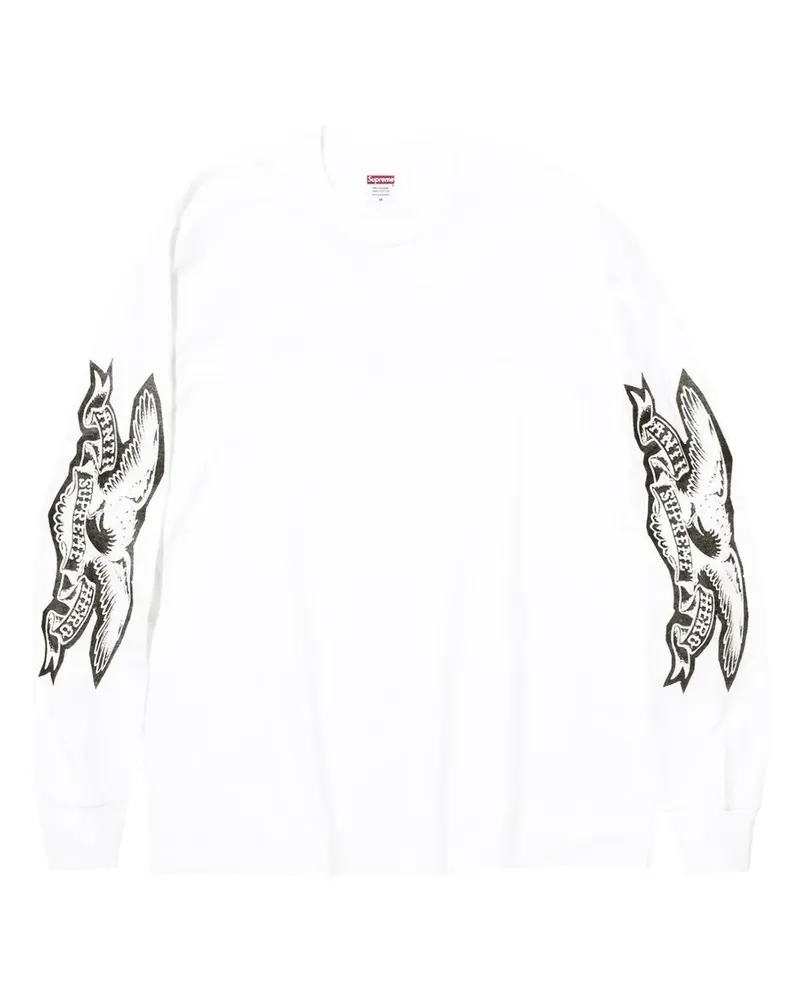 Supreme Being x ANTIHERO® Eagle Langarmshirt - Weiß Weiß