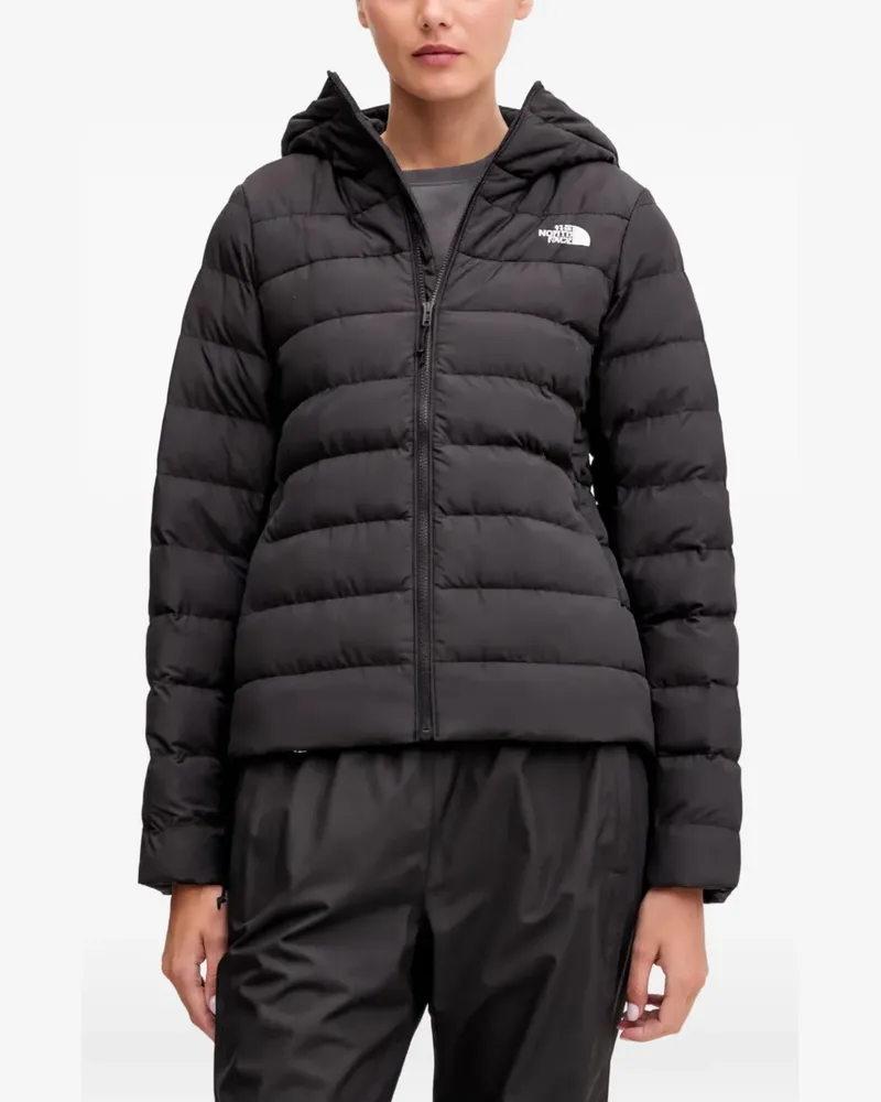 The North Face quilted hooded jacket - Schwarz Schwarz