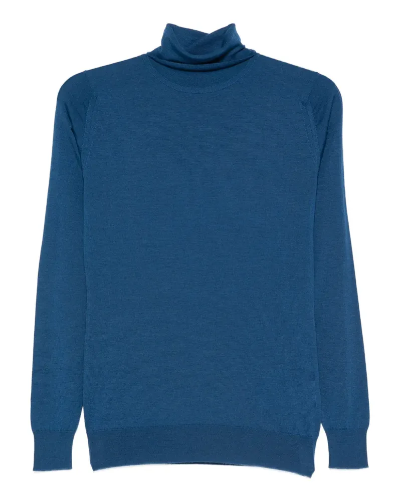 John Smedley Cherwell Merinopullover - Blau Blau