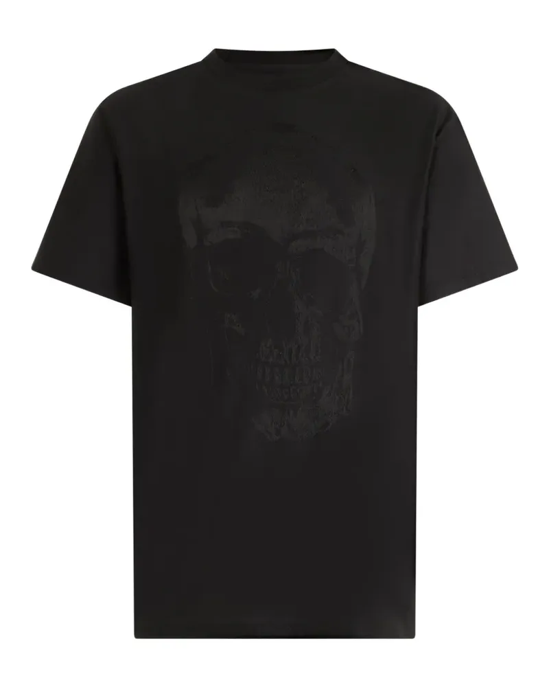 Philipp Plein T-Shirt mit Totenkopf - Schwarz Schwarz