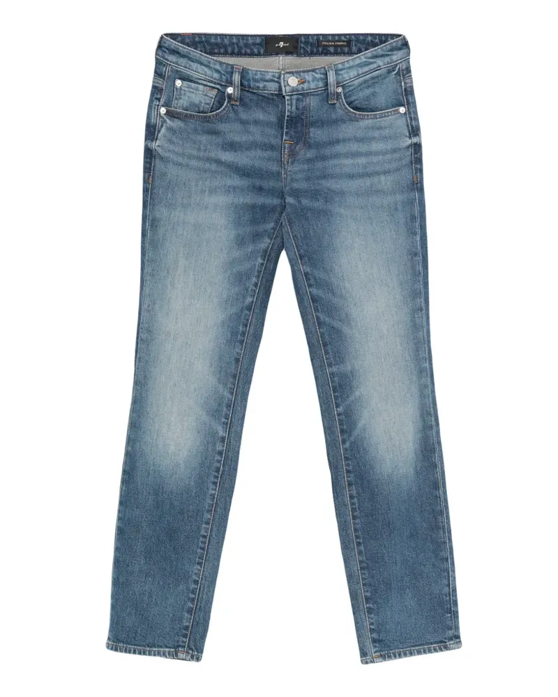 7 for all mankind faded five-pocket jeans - Blau Blau