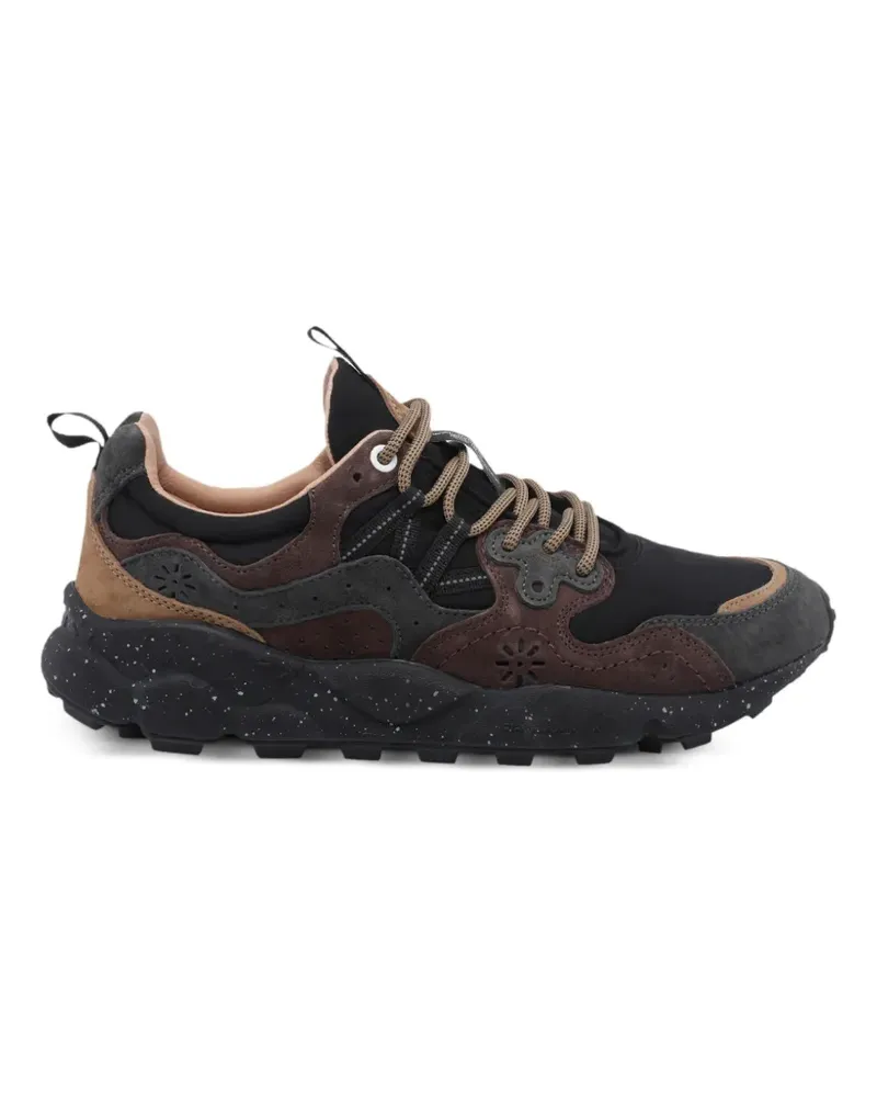 Flower MOUNTAIN Yamano 3 Sneakers mit Wildledereinsätzen - Schwarz Schwarz