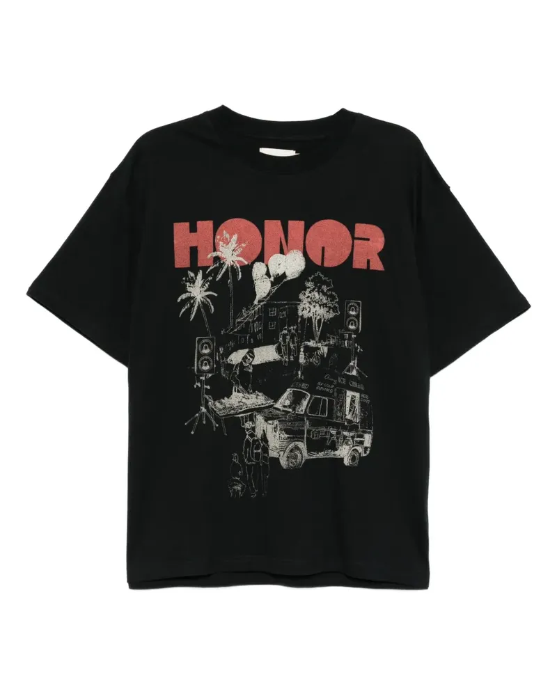 Honor The Gift Block Party T-Shirt - Schwarz Schwarz