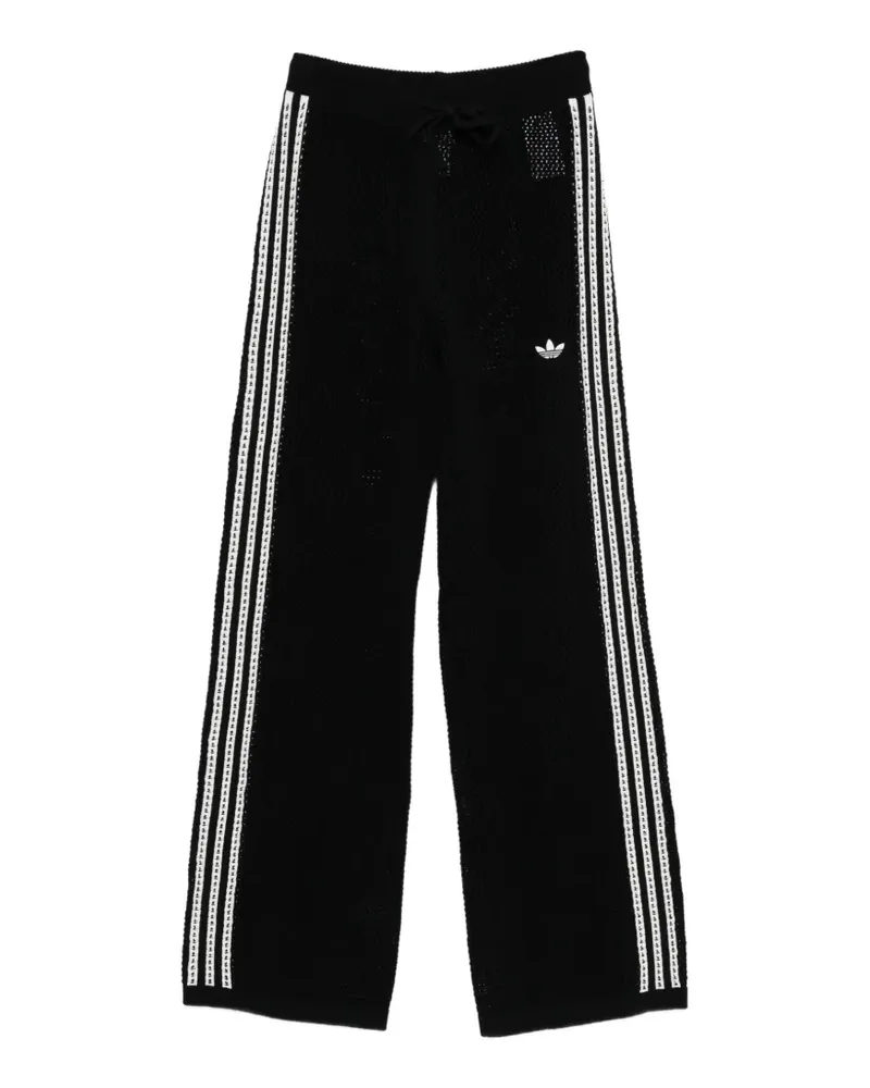 adidas Gehäkelte Firebird Jogginghose - Schwarz Schwarz