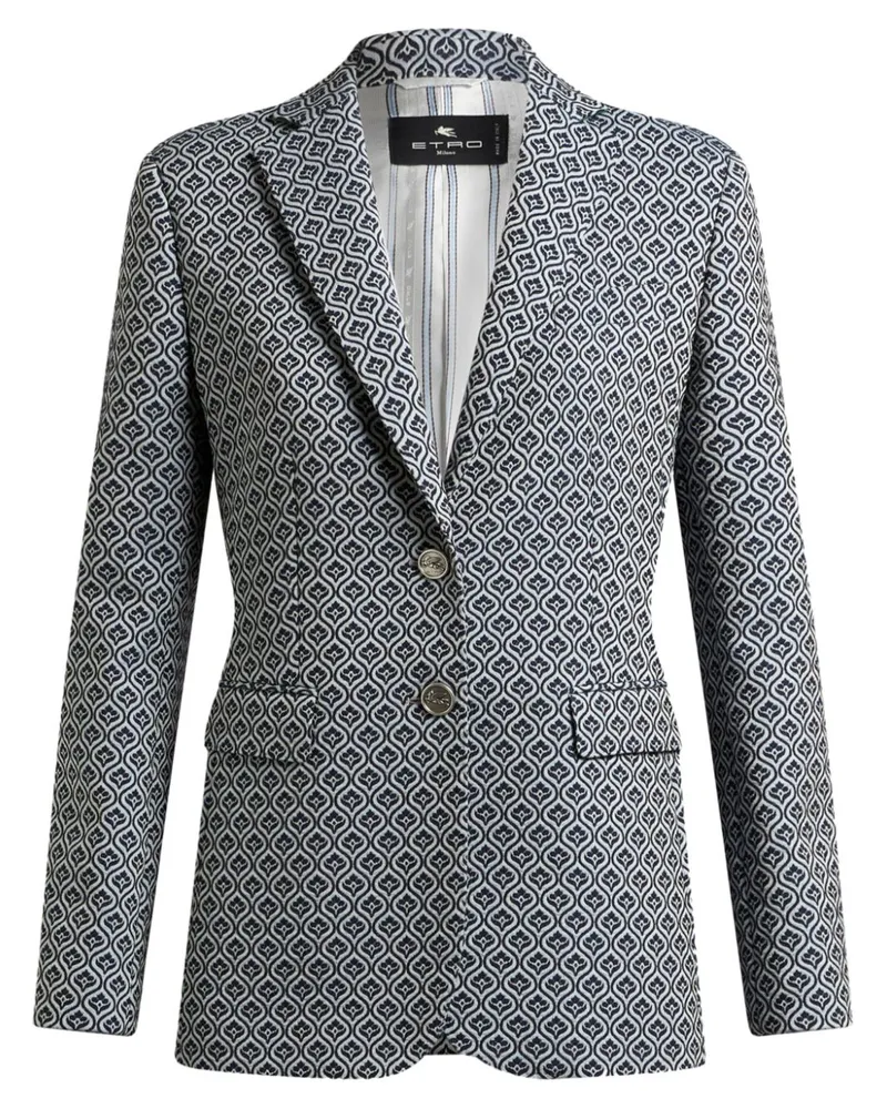 Etro Sakko aus Jacquard - Blau Blau