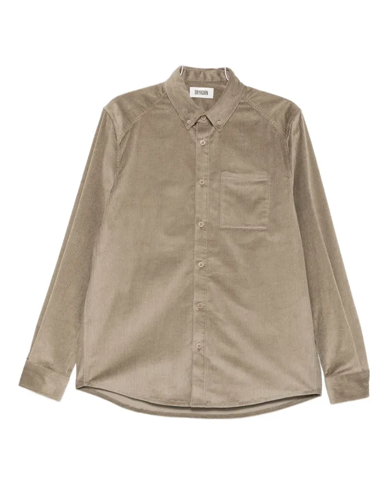 Drykorn Liet buttoned corduroy shirt - Braun Braun
