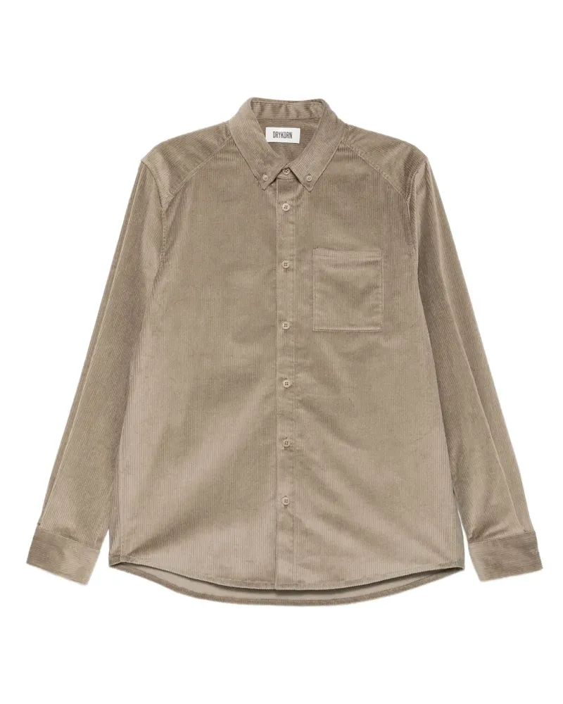 Drykorn Geknöpftes Liet Cordhemd - Braun Braun