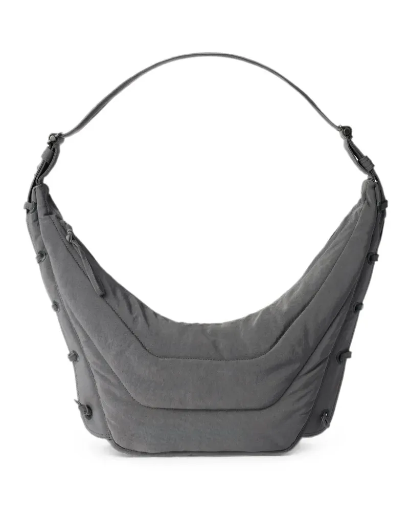 Christophe Lemaire medium Soft Game bag in nylon canvas - Blau Blau