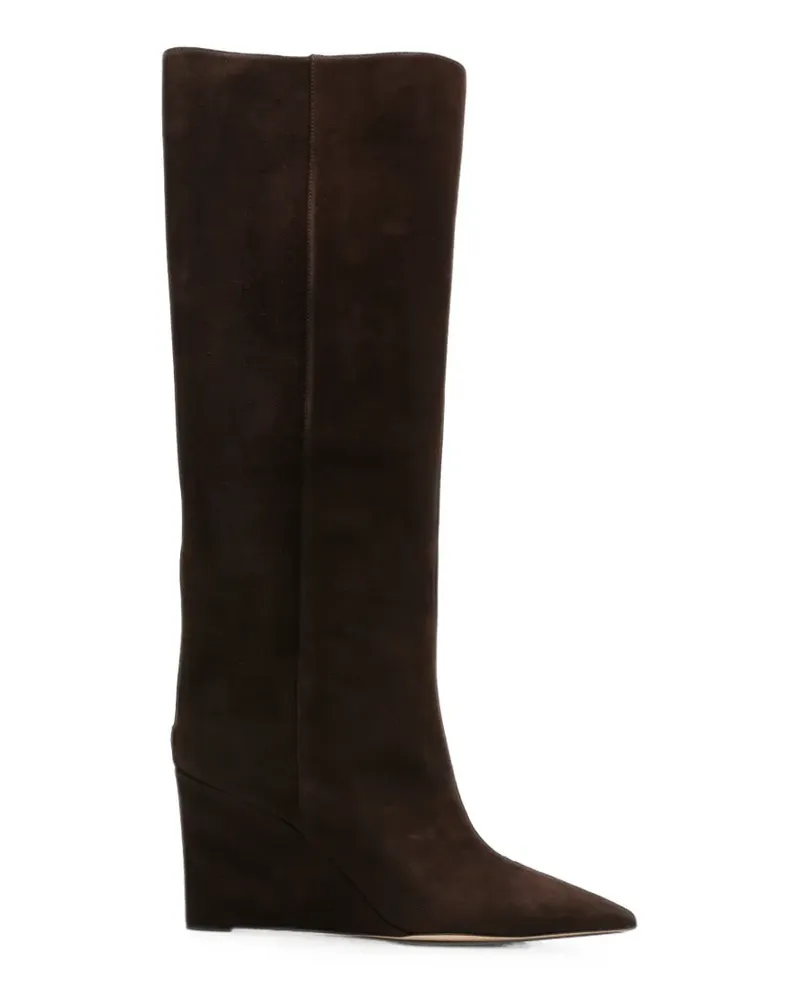 Jimmy Choo Blake wedge-heel boots - Braun Braun