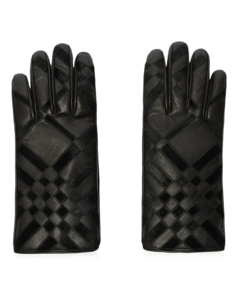Burberry Handschuhe aus Leder - Schwarz Schwarz