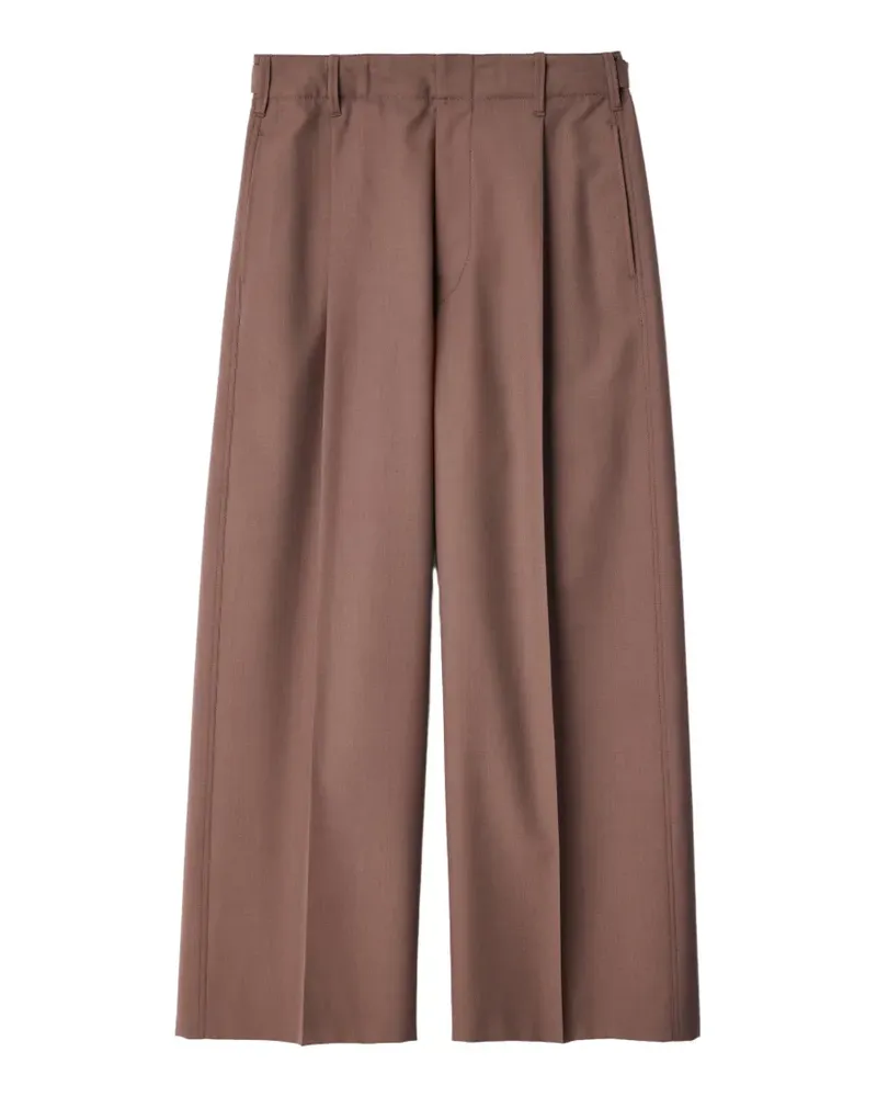 Christophe Lemaire Klassische Hose aus tropischem Wollgemisch - Braun Braun