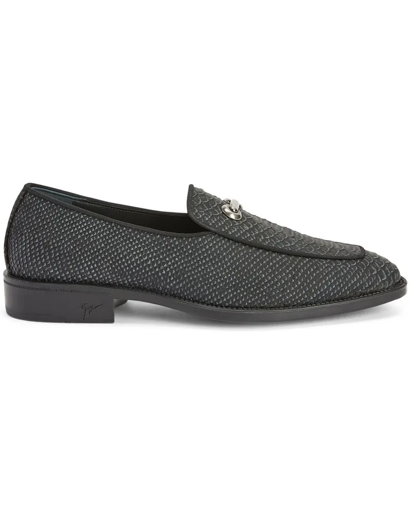 Giuseppe Zanotti Loafer mit Kroko-Effekt - Grau Grau