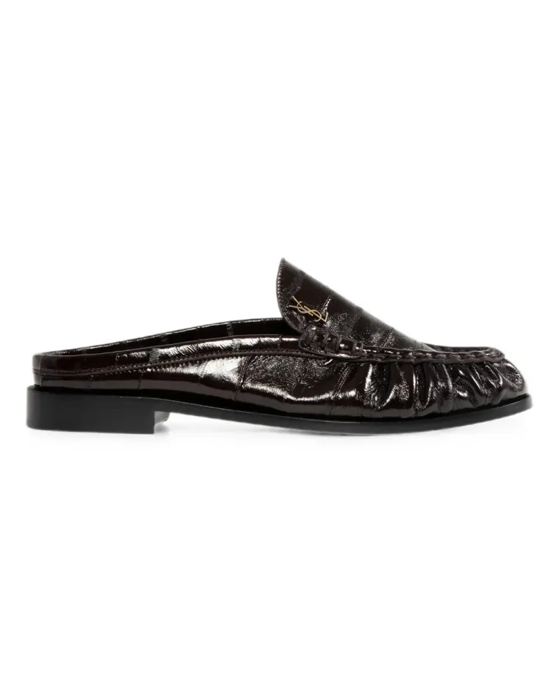 Saint Laurent Flache Le Loafer Mules - Braun Braun