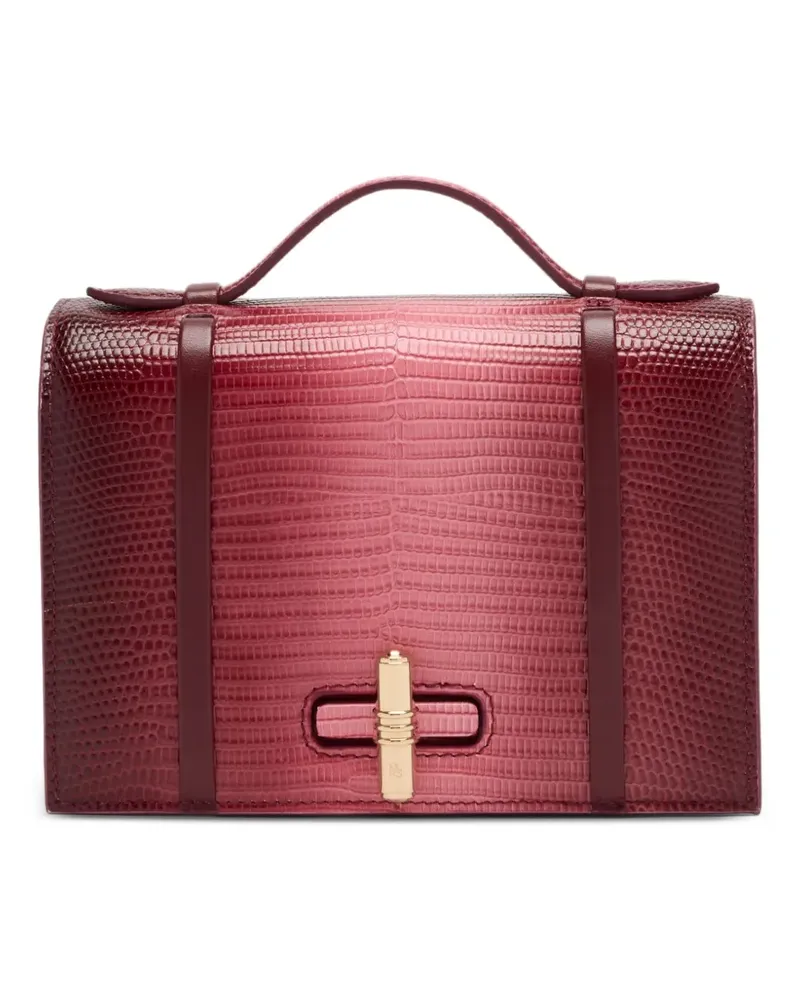 Malone Souliers gradient-effect embossed leather may handbag - Rot Rot