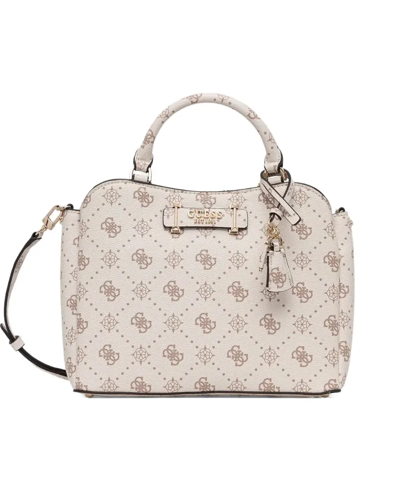 Guess monogram charm-detail tote bag - Nude Nude