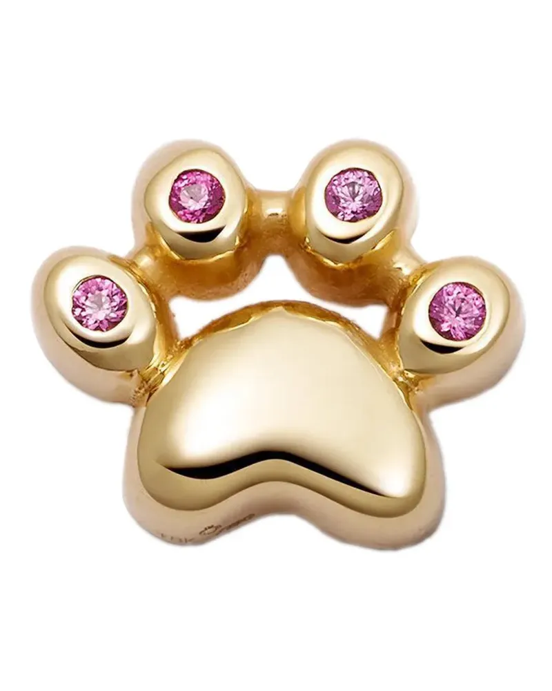 Loquet Cat Paw Anhänger mit Saphir - Gold Gold