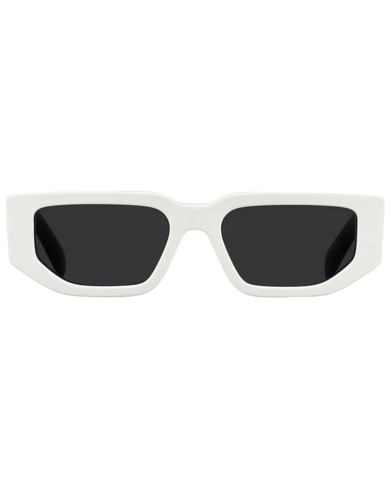 Prada Eckige Symbole Sonnenbrille - Schwarz Schwarz