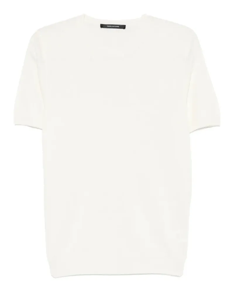 Tagliatore crew-neck short-sleeve T-shirt - Weiß Weiß
