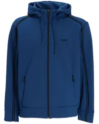 HUGO BOSS Kapuzenjacke mit Reißverschluss Blau