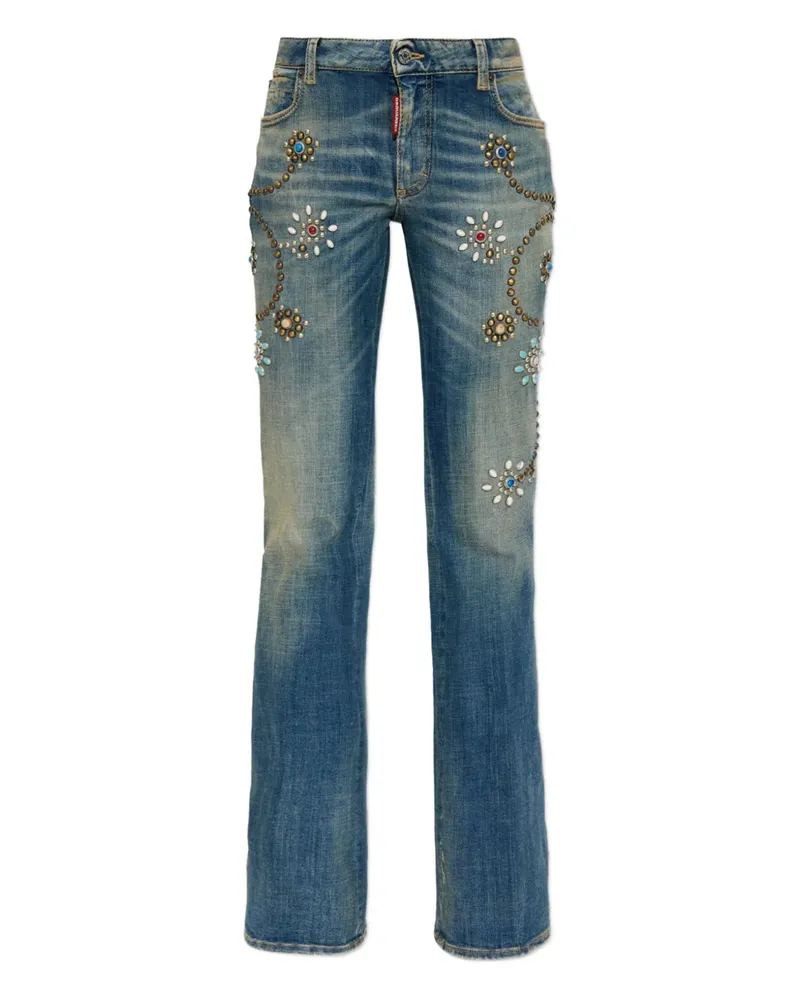 Dsquared2 Verzierte Jeans - Blau Blau