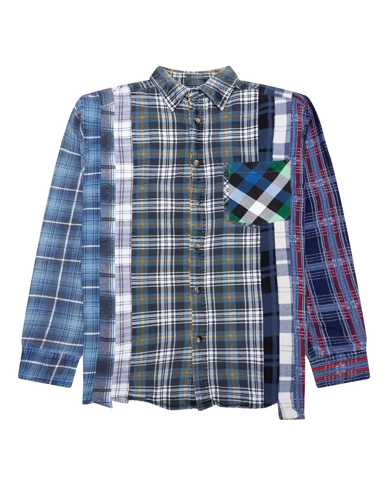 NEEDLES Hemd im Patchwork-Look - Blau Blau