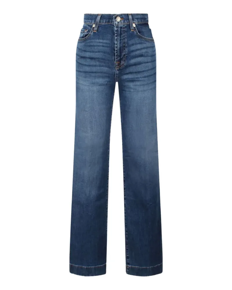 Seven7 Jeans mit Tragefalten - Blau Blau