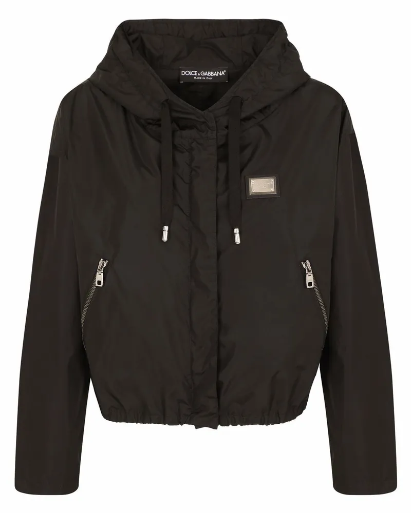 Dolce & Gabbana Windbreaker mit Logo-Applikation - Rot Rot