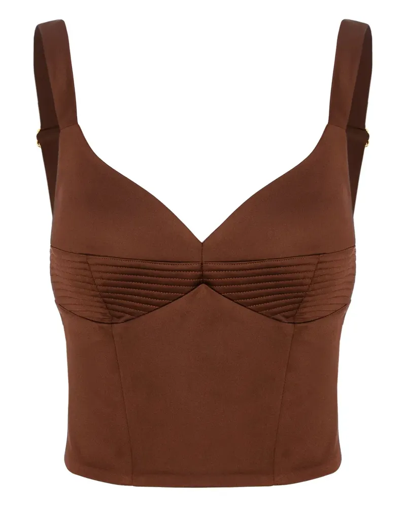 Murmur Haze straps top - Braun Braun