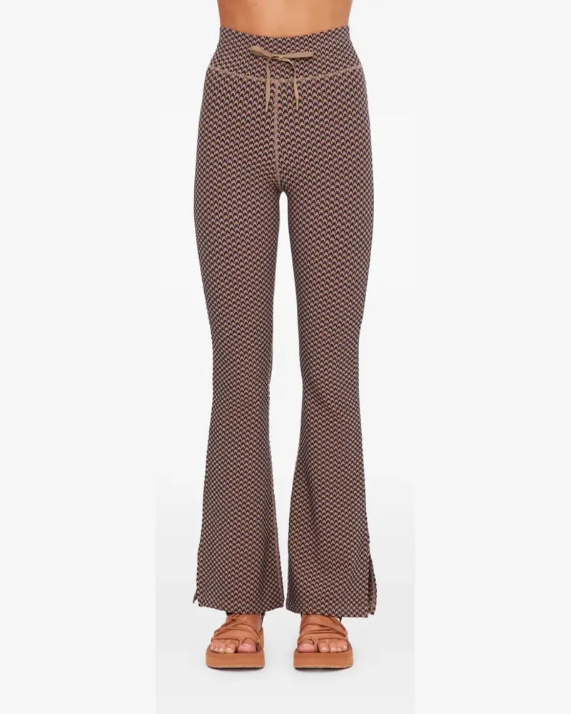 The Upside Florence houndstooth track pants - Braun Braun