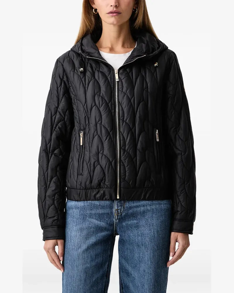 Fracomina quilted hooded jacket - Schwarz Schwarz
