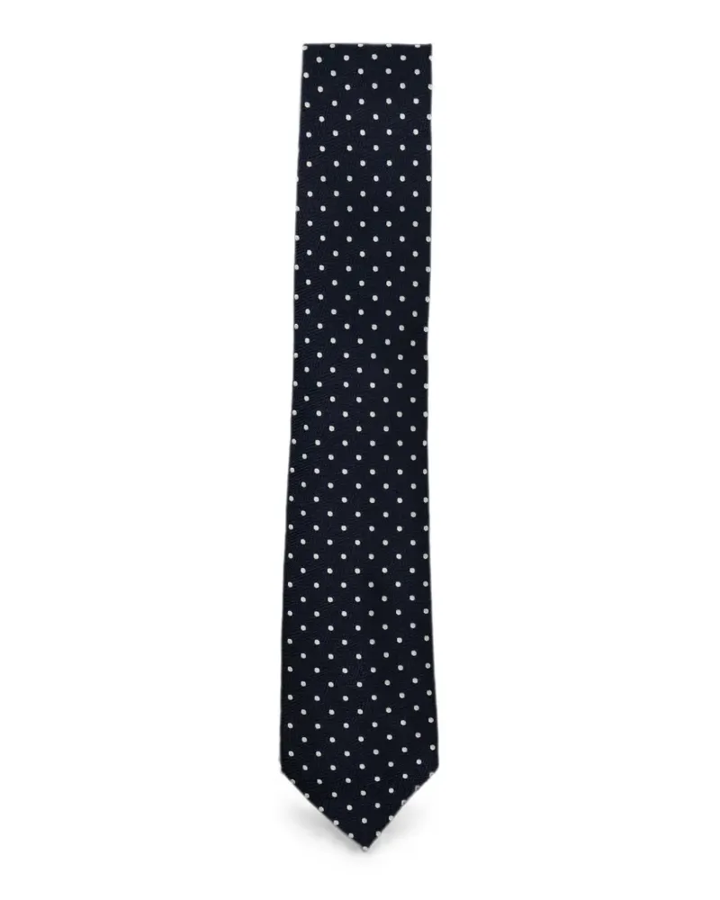 Tom Ford Krawatte mit Polka Dots - Blau Blau