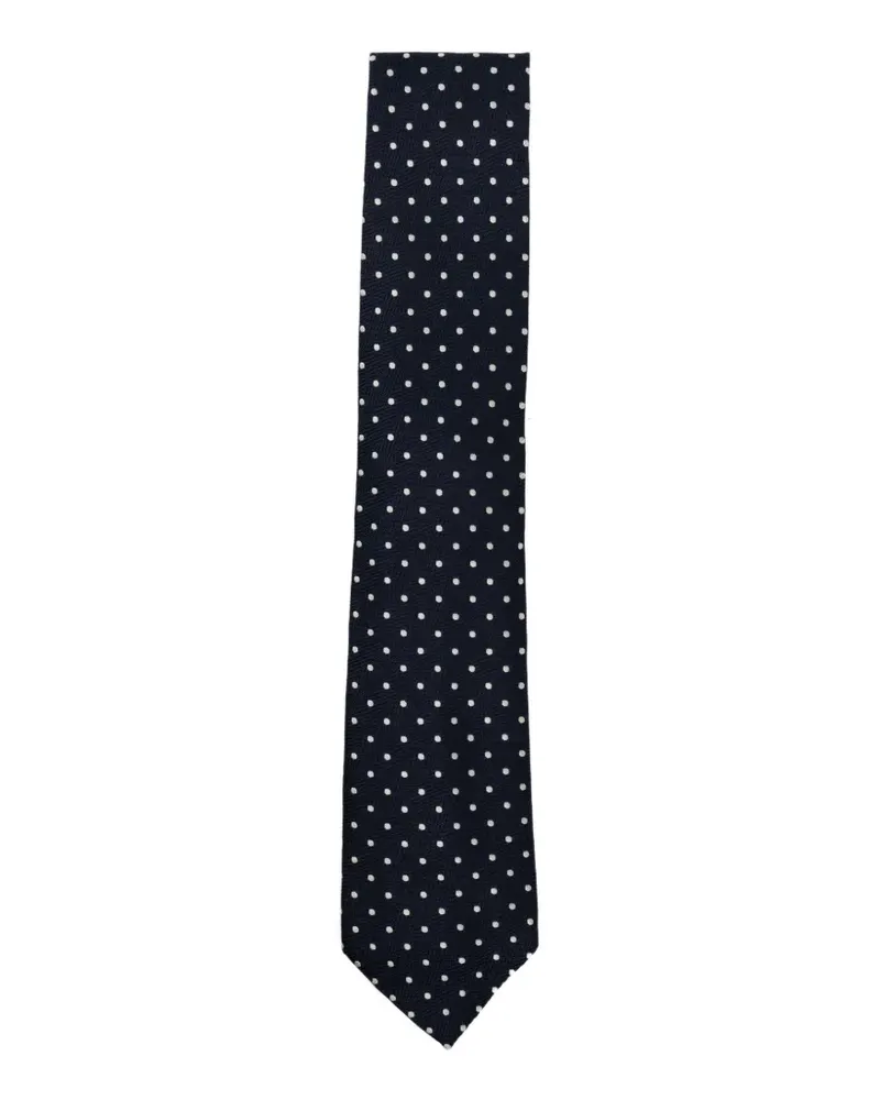 Tom Ford Krawatte mit Polka Dots - Blau Blau