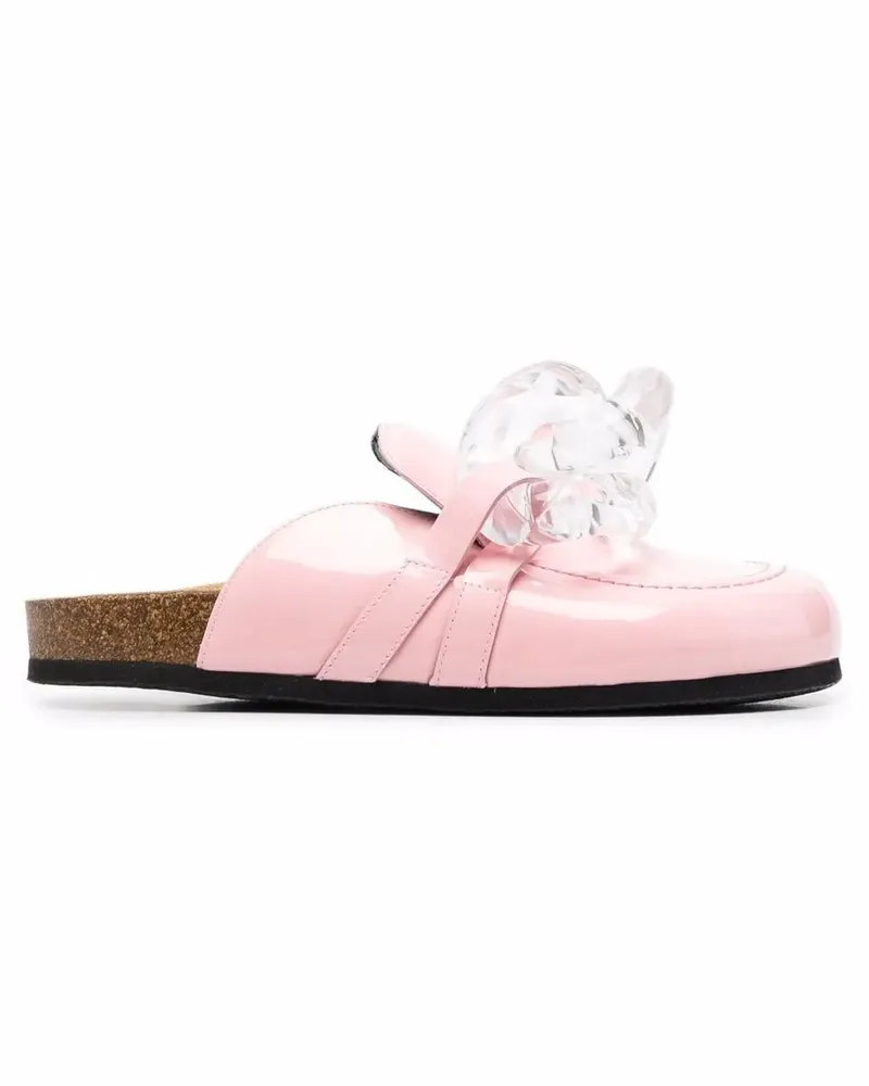 J.W.Anderson Loafer-Mules mit Kettendetail - Rosa Rosa