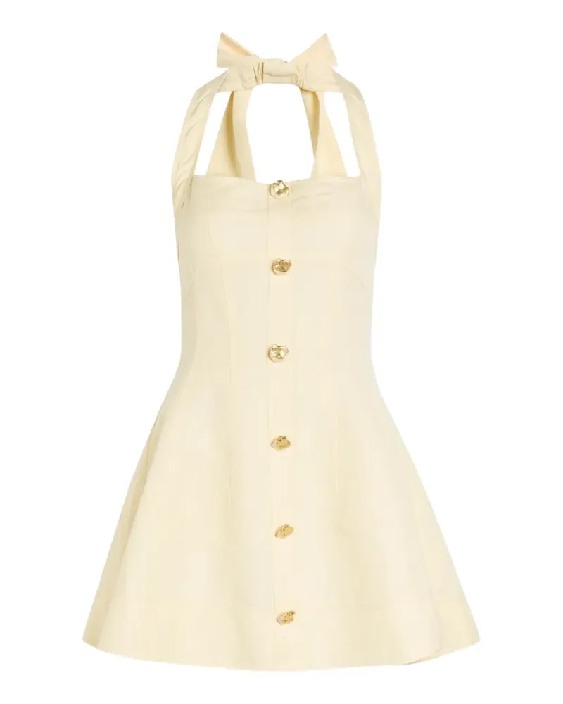Aje. Monroe Neckholder-Minikleid mit Schleifendetail - Nude Nude