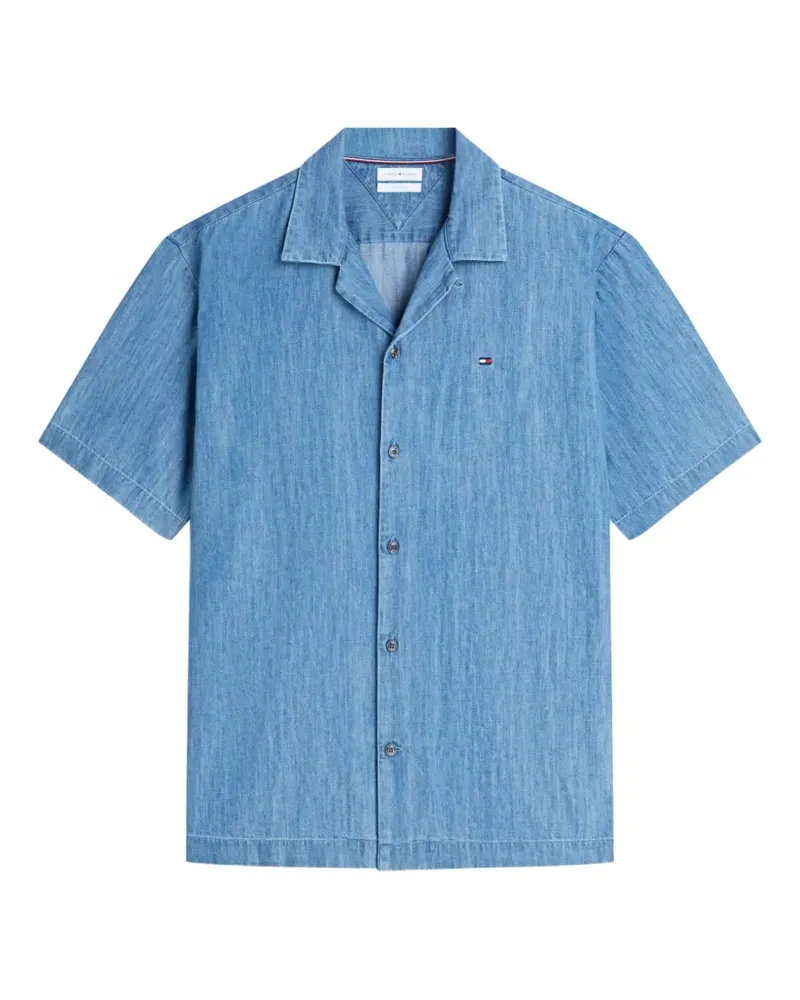 Tommy Hilfiger short-sleeve camp-collar shirt - Blau Blau
