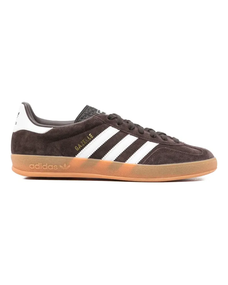 adidas suede three stripes sneakers - Braun Braun