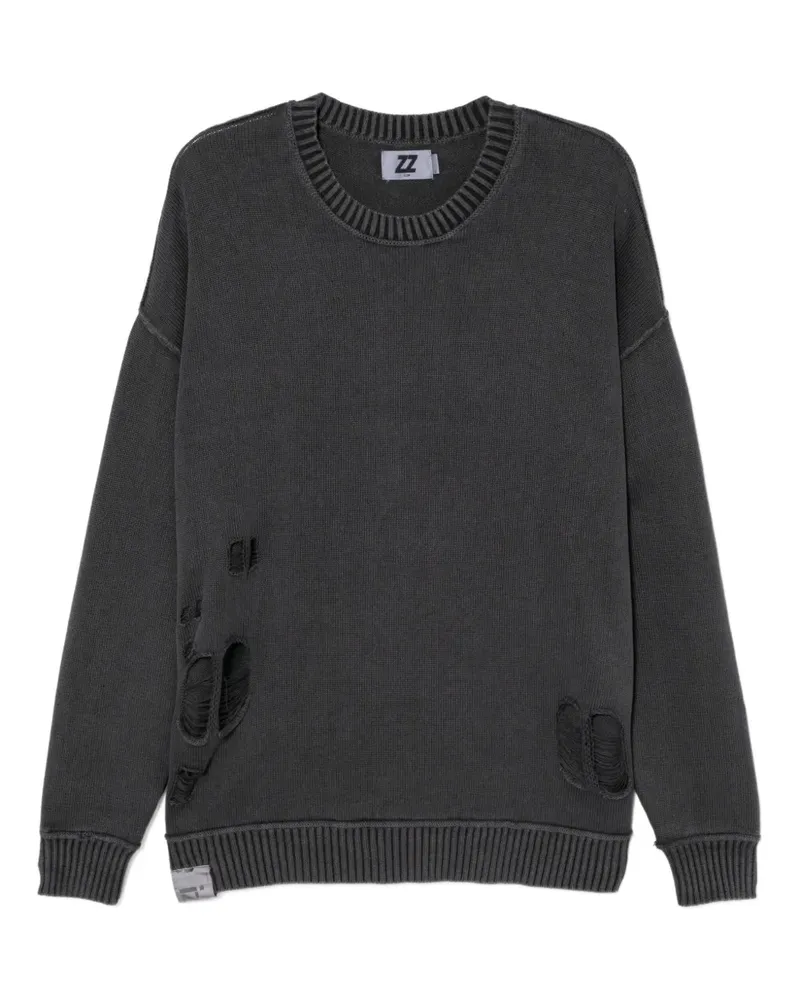 Izzue Pullover im Distressed-Look - Grau Grau