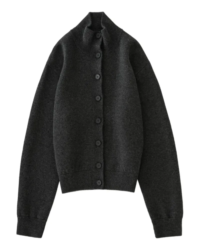 Studio Nicholson Crovie Cardigan mit Stehkragen - Grau Grau