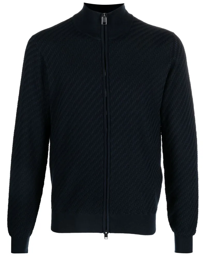 Brioni Pullover mit Reißverschluss - Blau Blau