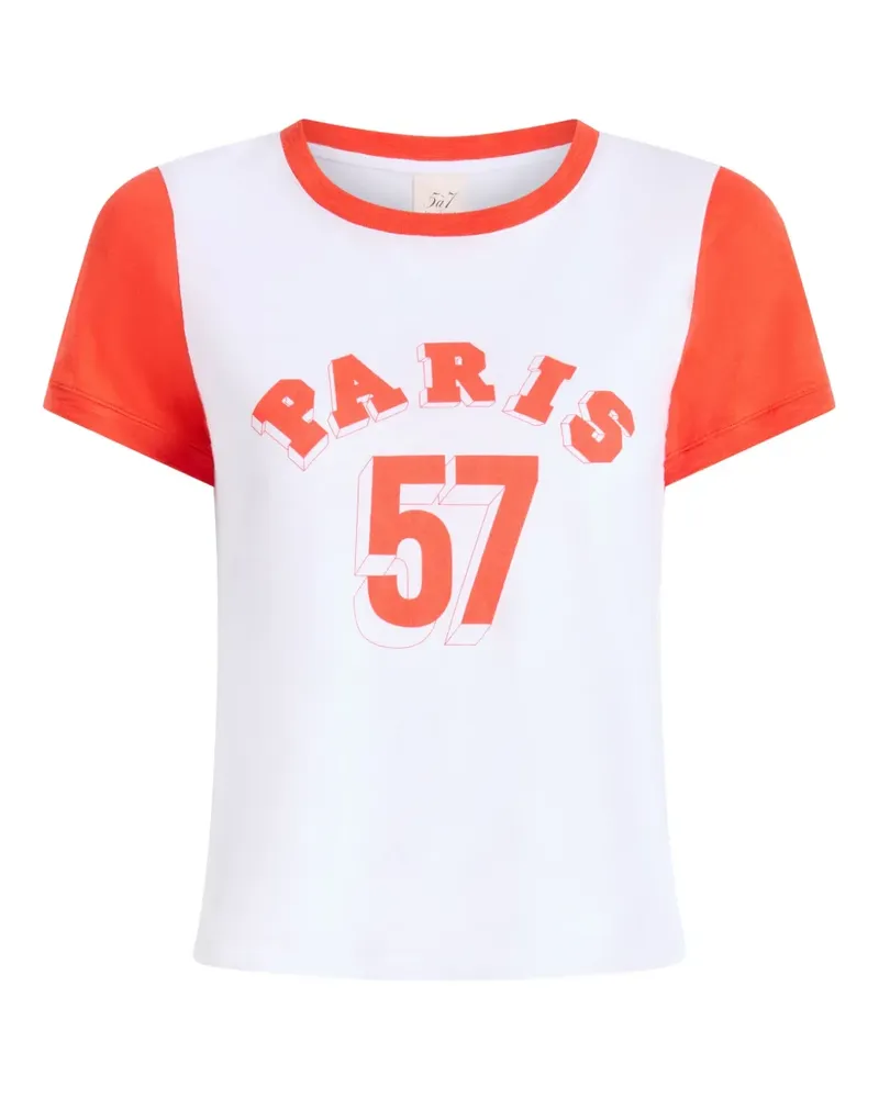 Cinq à Sept Paris 57 T-Shirt - Weiß Weiß