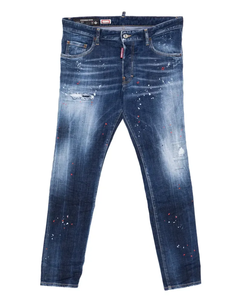 Dsquared2 Skater distressed paint jeans - Blau Blau